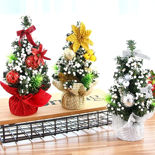 Mini Árvores de Natal 3 Peças Árvore de Natal de Mesa 20cm Decoração de Árvore de Natal