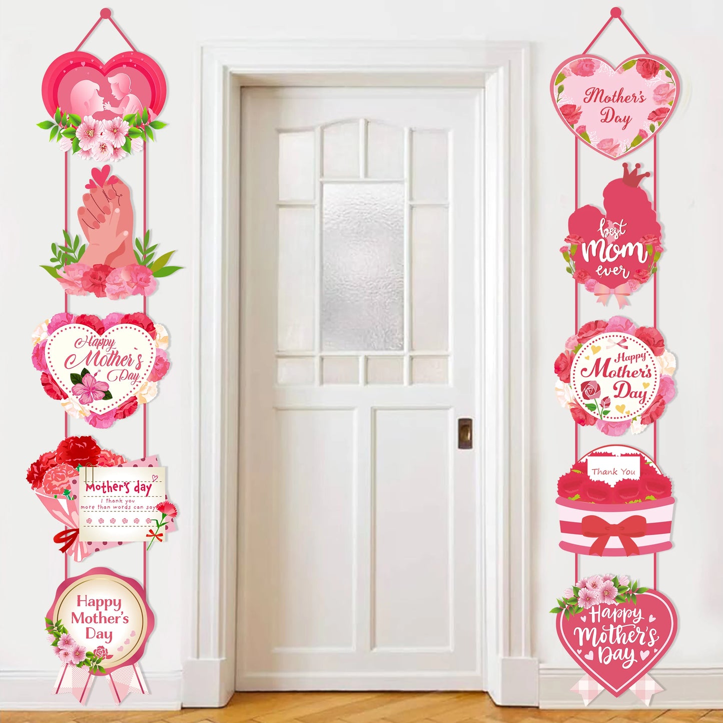 Decoração Teto de Dia das Mães Porta Pendurada Banner Dia das Mãe