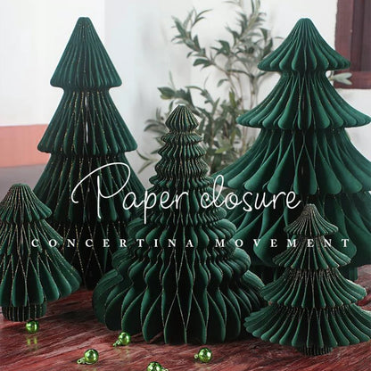 Árvores de Natal de papel, Árvore de papel de favo de mel de Natal Enfeite de árvore papel