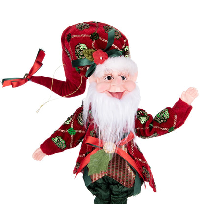 Enfeite Elfo Verde e Vermelho 45cm e 55cm Merita, Personagens Natalinos para Decoração