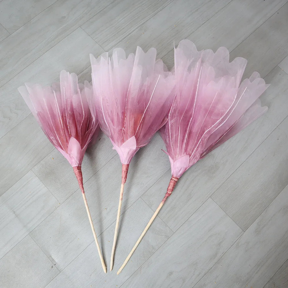 Peônia Artificial Realista , Cabeça De Flor Grande De 50 Cm , Flores Falsas Ao Ar Livre