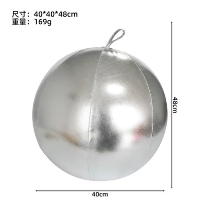 Bola de Natal Inflável Colorido Internos 40cm*Largura*54 cm*Peso: 191g Gigante 40cm PVC