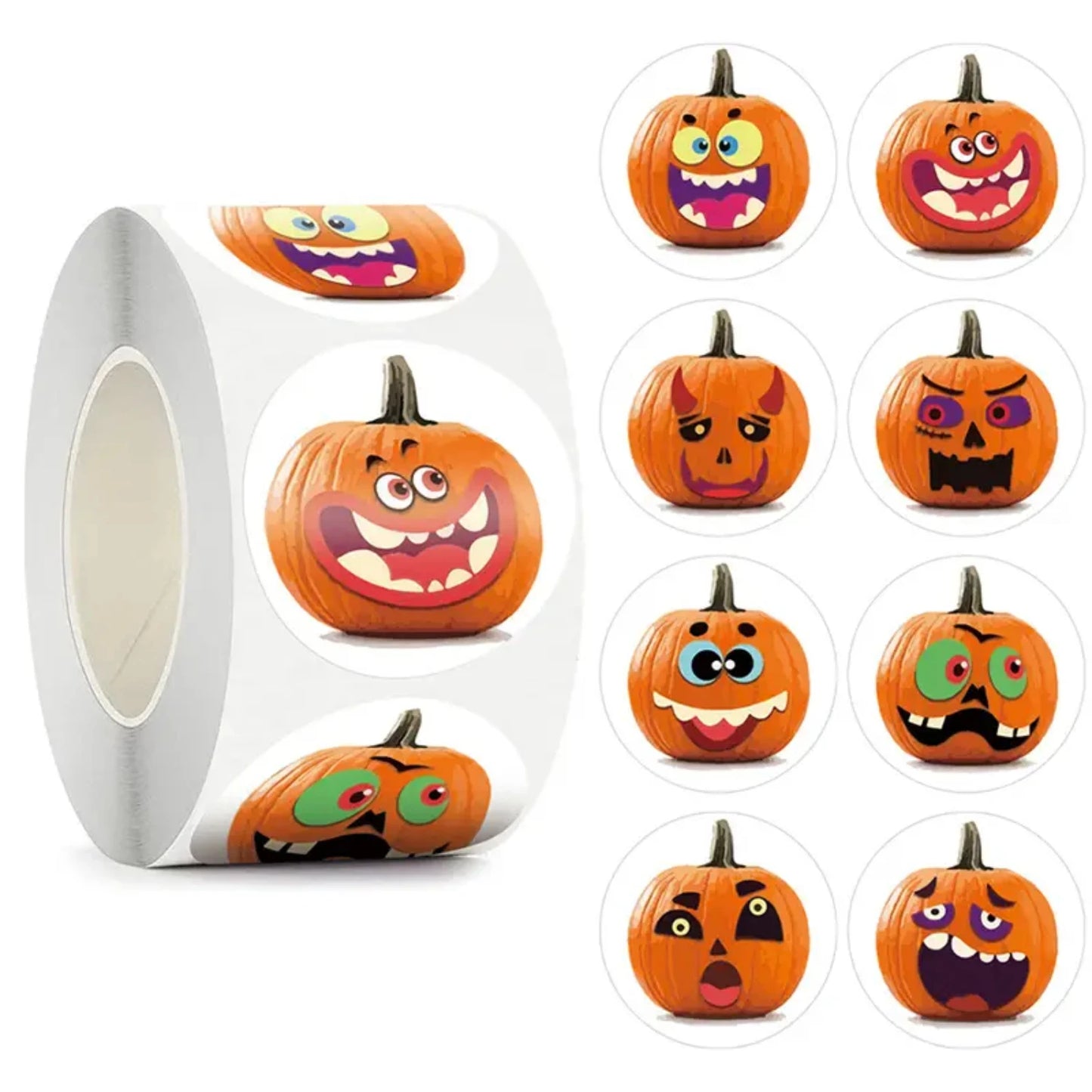 Adesivo de Halloween 500 Peças Autoadesivos Adesivos Doces Fantasma Abóbora