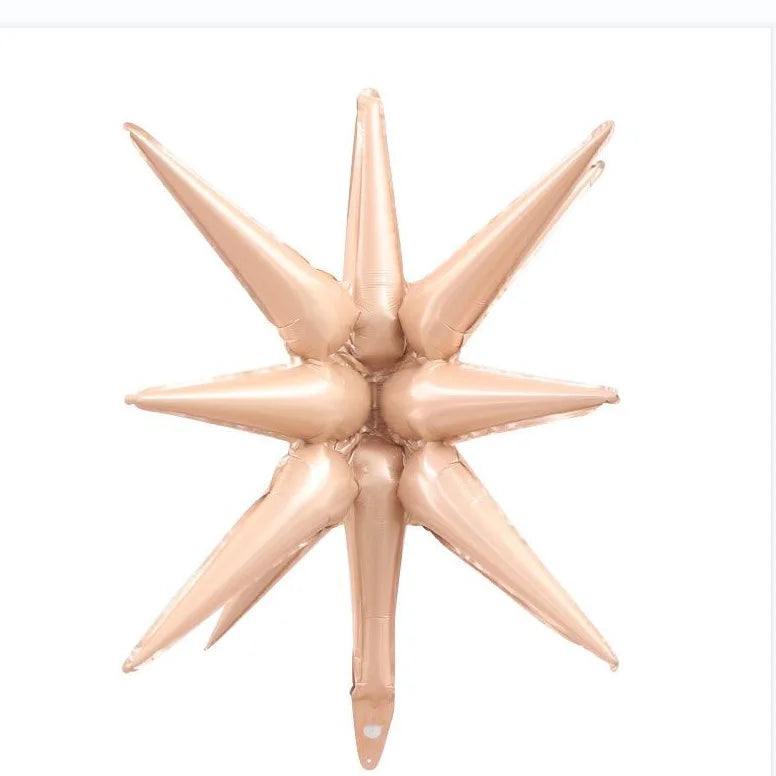 Kit 5 Balão Estrela 14 Pontas Grande 22 Polegadas 67cm. Balão Estrela