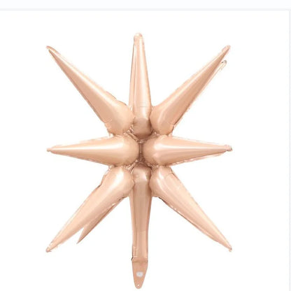 Kit 5 Balão Estrela 14 Pontas Grande 22 Polegadas 67cm. Balão Estrela