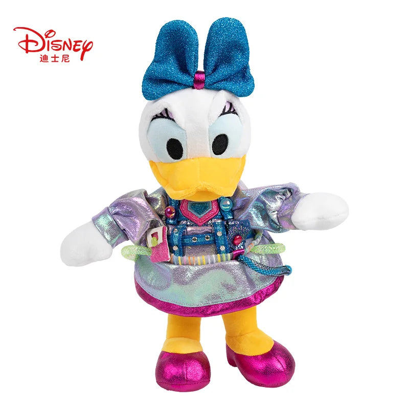 Disney Minnie Mouse Margarida/Pato Donald/Mickey, rosa e preto saia bolinhas pelúcia