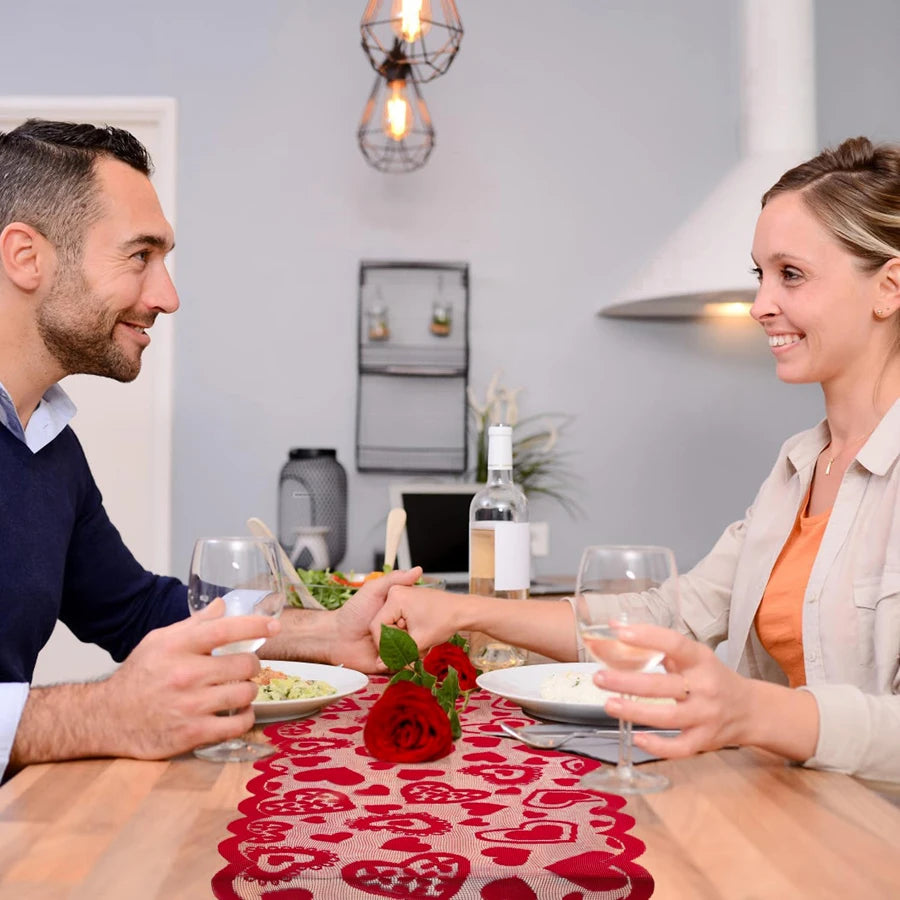 Toalha de mesa para o dia dos namorados, 183x133cm, decoração dia dos namorados