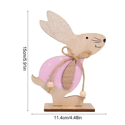 Coelho de Páscoa Madeira 1 Peças De Decorações Páscoa Casa, Placa Decoração Coelho