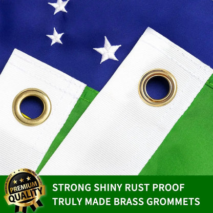 Bandeira + do Brasil 145cm x 90cm da Marca Minha Bandeira - Dupla Face