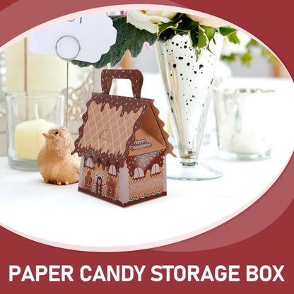 Caixa de presente, 10 caixas de papel com design de casa fofa para doces, presentes natal