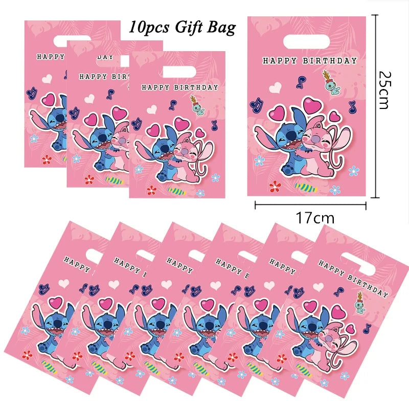 Itens lilo & stitch personalizados Saquinhos Surpresa Aniversário Disney Stitch & Angel