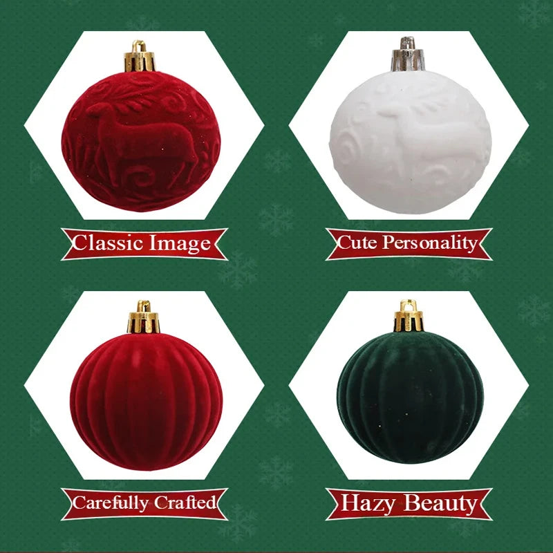 Bola de Natal 12 peças Bolas de Natal Enfeites Bolas de Natal Decorações Fácil de Usar