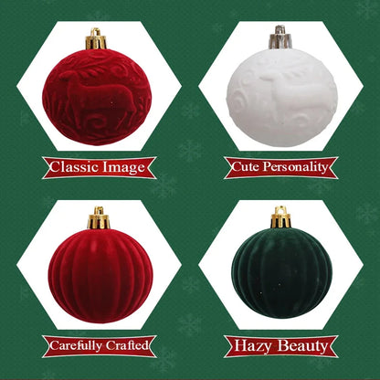 Bola de Natal 12 peças Bolas de Natal Enfeites Bolas de Natal Decorações Fácil de Usar