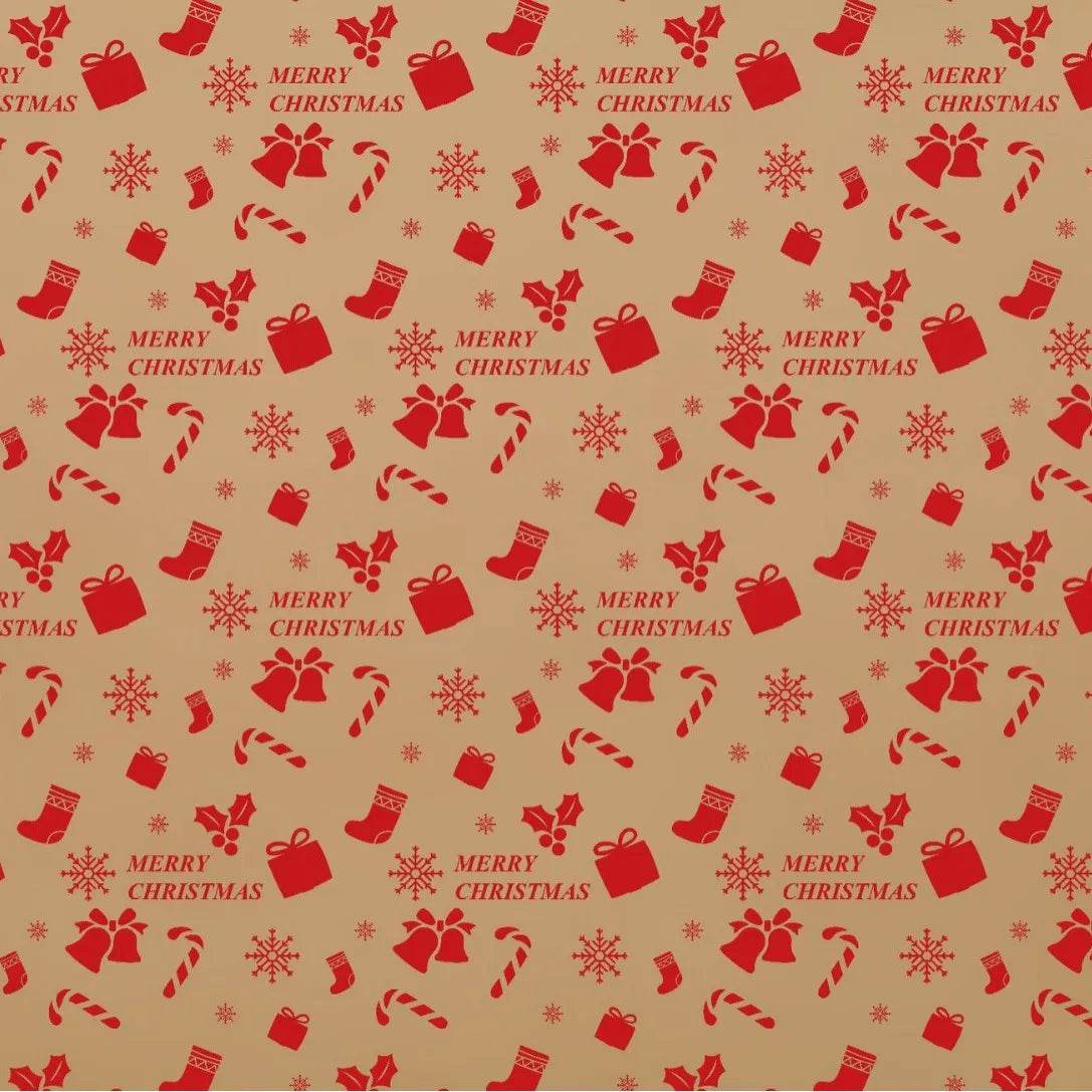 Papel kraft Natal Papel de Presente de Natal do Papai Noel, Embalagem de Presentes Kraft