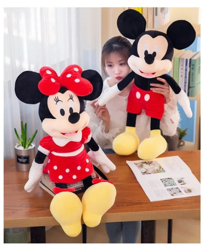 Mickey e Minnie Pelúcia Infantil Disney Mickey Mouse com Mecanismo de Luz
