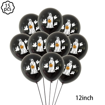 9 Balões de Halloween para Decoração de Festas, Suprimentos para Decoração Halloween