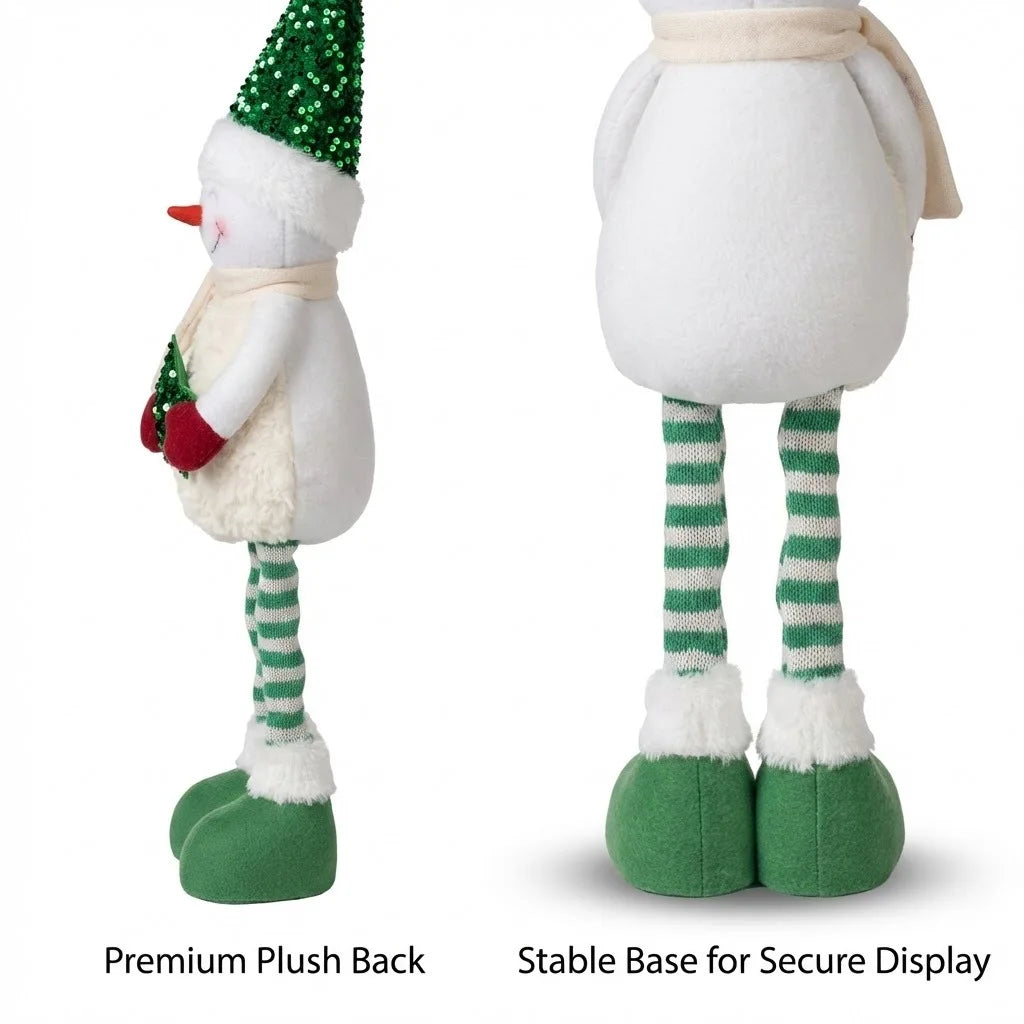 Boneco de Natal Genérica Estatueta Decoração de Natal Retrátil Novidade Esticável