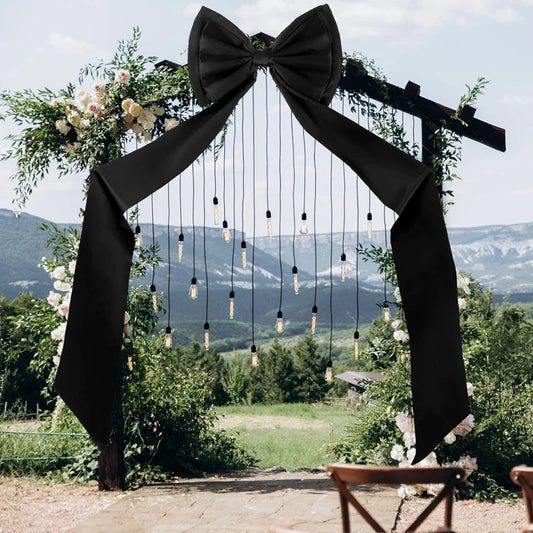 Decoração de laço gigante de casamento, laços grandes, decoração de parede de quarto