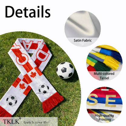 Torcedor Canada 5 Peças: Bandeira, bastão cabeça redonda, Bandeira, Cachecol, Trompete