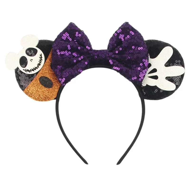 Tiaras Acessórios Disney Conjunto de 1 tiaras com orelhas rato para o Halloween, lantejoulas