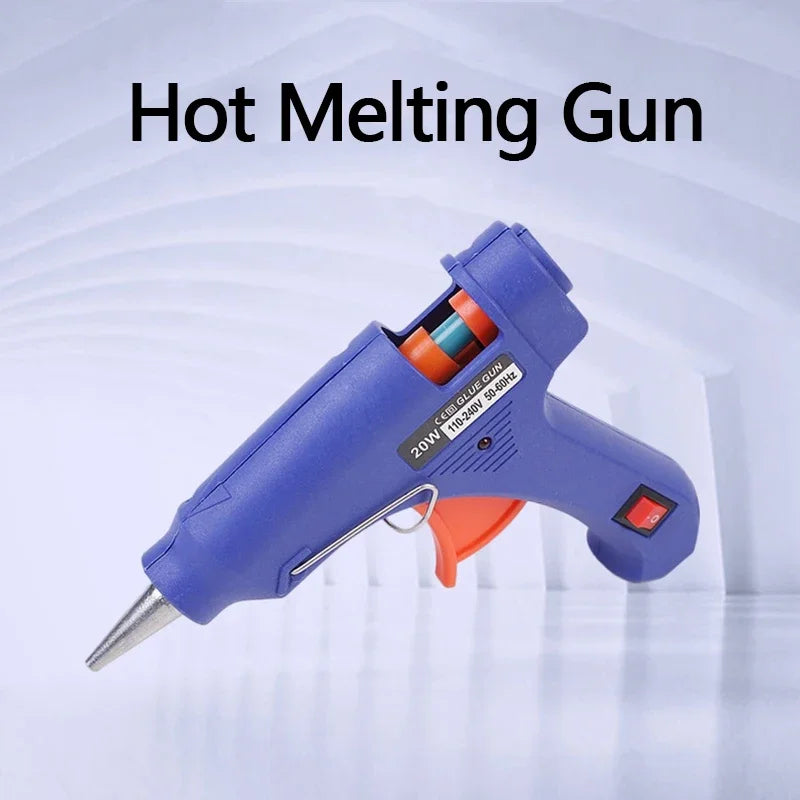 Pistola Aplicador De Cola Quente Bivolt Artesanato Pistola de cola quente portátil de 20W