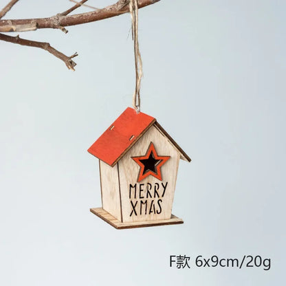 Cerca Decoração Natal Neve Pinho Decoração árvores Natal | Portão árvore natal madeira