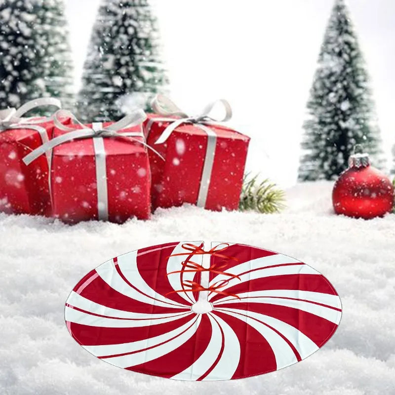 Saia para árvore de Natal, 75 até 122 cm, boneco de neve, rena, floco de neve, saia clássica