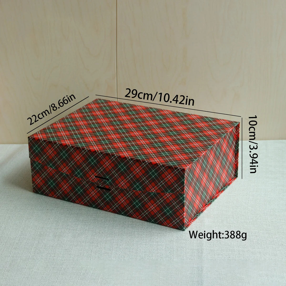 Caixa de Presente Dobrável de Natal em Papel Rígido com Tampa Caixa de Presente de Natal