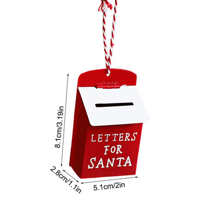 Caixas de cartão de Papai Noel | Caixas de envelope rústicas Porta-cartões de metal