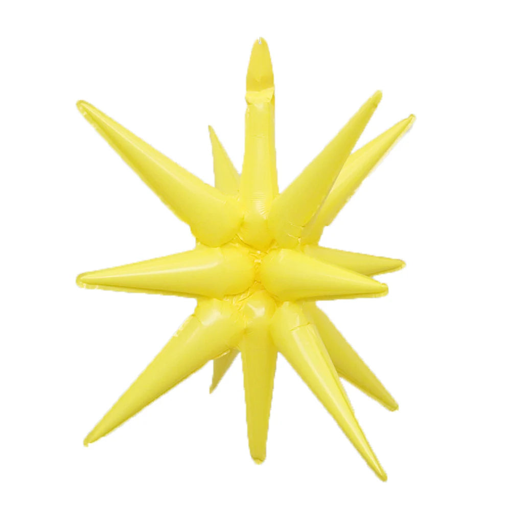 Kit 5 Balão Estrela 14 Pontas Grande 22 Polegadas 67cm. Balão Estrela