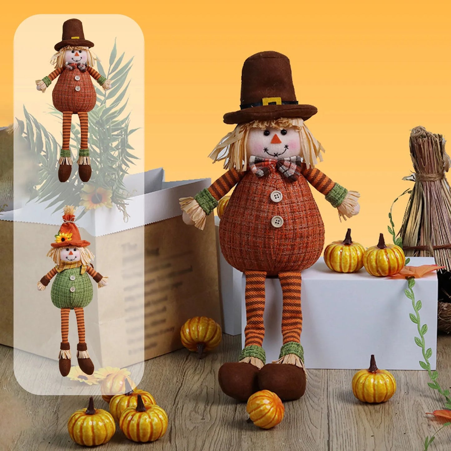 Kit 1 Espantalhos Festa Junina Decoração Mesa Arraiá 32cm*12.6 Pol.
