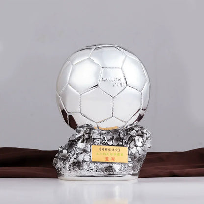 Bola de Copa do Mundo Futebol Dourado Personalizável Troféu Copa Mundo Troféu Futebol