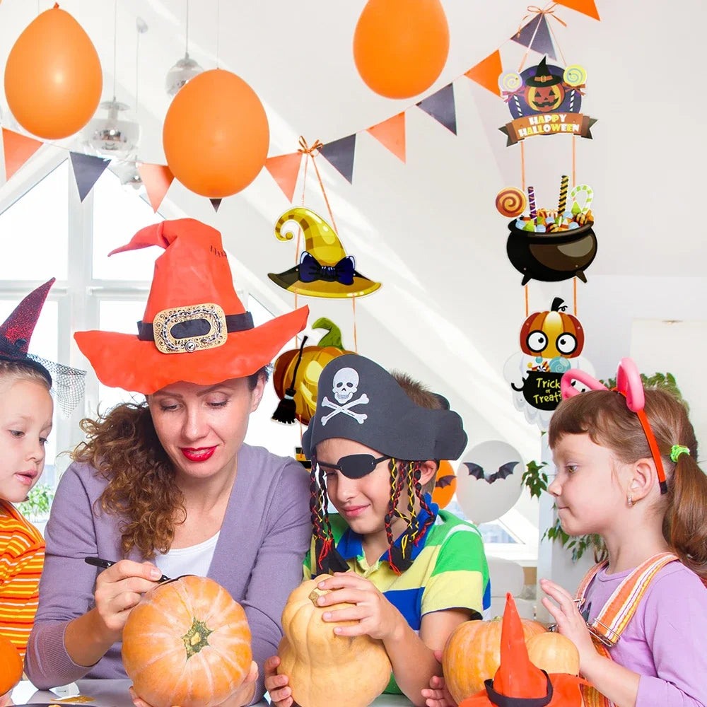 Decoração de Halloween - Conjunto de 1 peças de decoração Halloween castelo fantasma