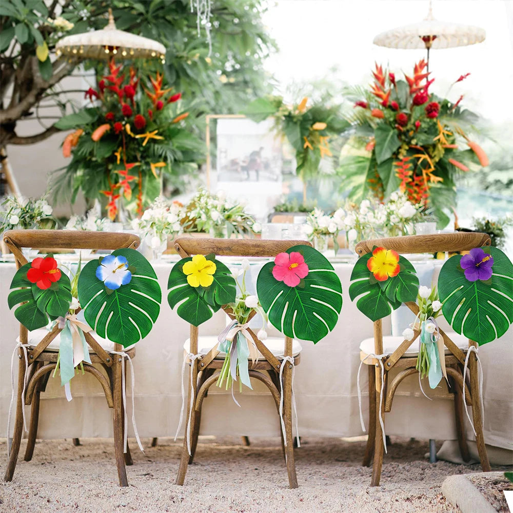 Conjunto de decorações de festa de luau tropical, lembrancinhas de festa de praia