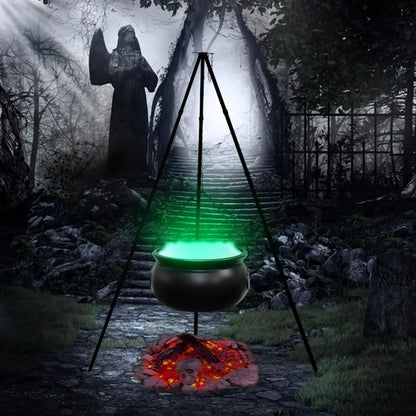 Caldeirão de bruxas decoração de Halloween para ambientes externos, caldeirão grande