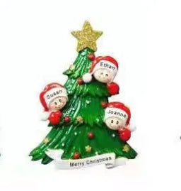 Porta-Retrato Árvore de Natal Enfeite de Natal Personalizado em Formato de Porta-Retrato 7.8cm*7.7cm