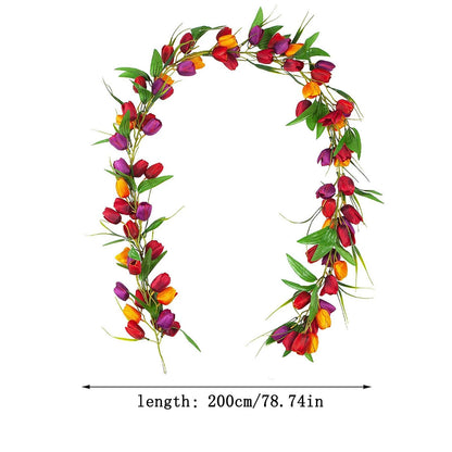 Coroa De Tulipas Do Dia Das Mães | Decoração De Portas