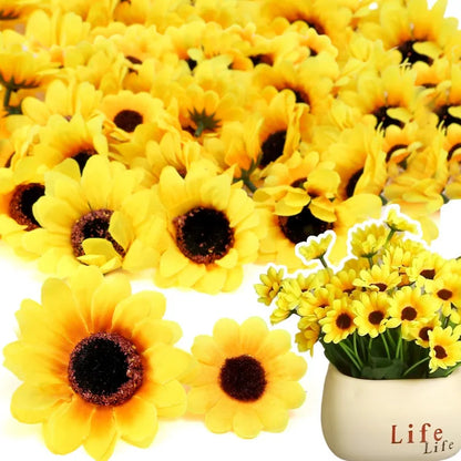 Enfeite Girassol para Festa Junina flores artificiais de girassol com hastes, plantas artificiais