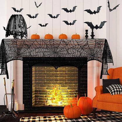 Montar Kit Decoração Festa Halloween: Painel Mesa + 4 Balões Metalizados +5 Bexigas