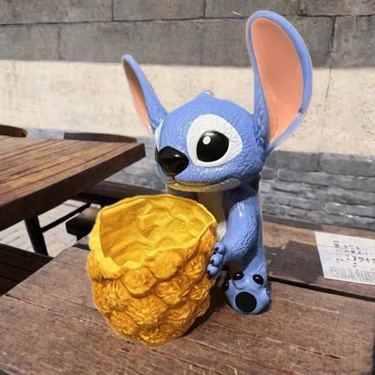 Balde pipoca portátil Toynk Disney Lilo & Stitch Pineapple 15cm