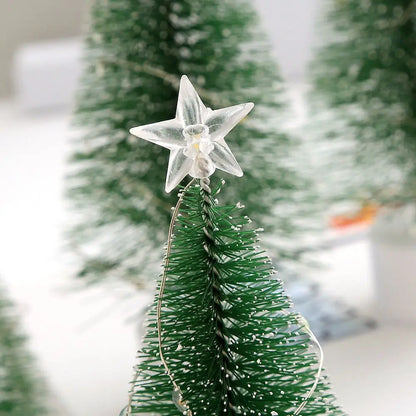 Árvore de Natal Pequena com Luz Multicolorida Conjunto de 3 Luzes LED Coloridas Natal