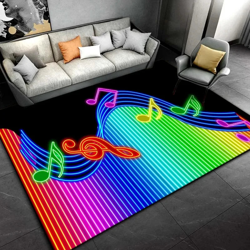 Tapetes de Área Retangular Dobrável, Antiderrapante, Tapete Moderno Sala Estar Decoração