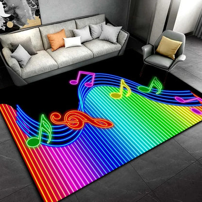 Tapetes de Área Retangular Dobrável, Antiderrapante, Tapete Moderno Sala Estar Decoração