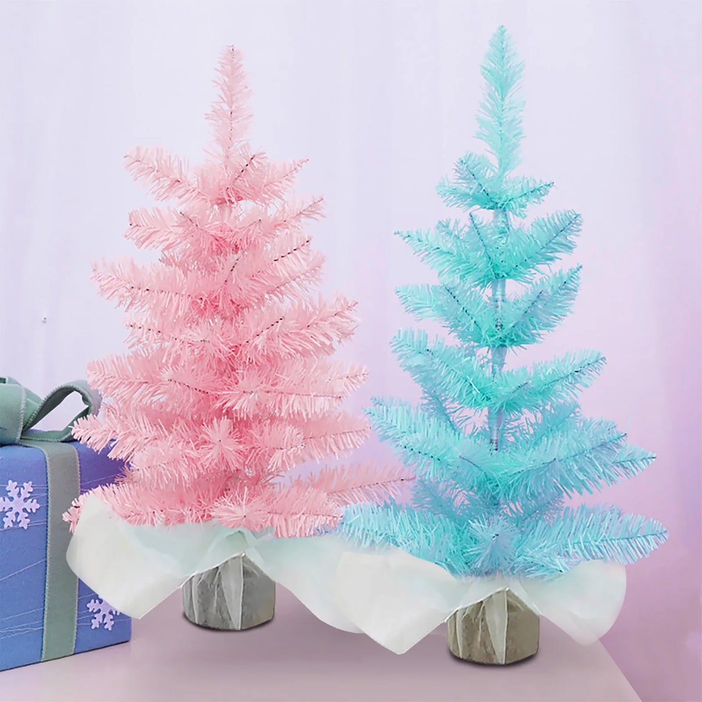 Árvore de Natal Verde/Rosa/Azul com 1 Unidade 50 Galhos Árvore de Natal Alta Qualidade