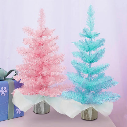 Árvore de Natal Verde/Rosa/Azul com 1 Unidade 50 Galhos Árvore de Natal Alta Qualidade