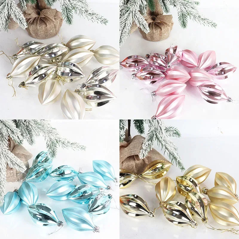 Bola de Natal de Cobre 24 Peças Decorações de Árvore de Natal Laranja e Cobre