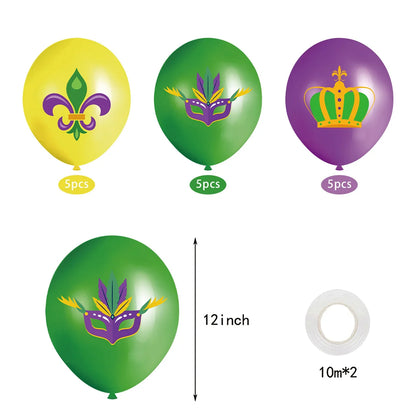 Balões de látex para festa de Carnaval, balões de látex para decoração de festa à fantasia
