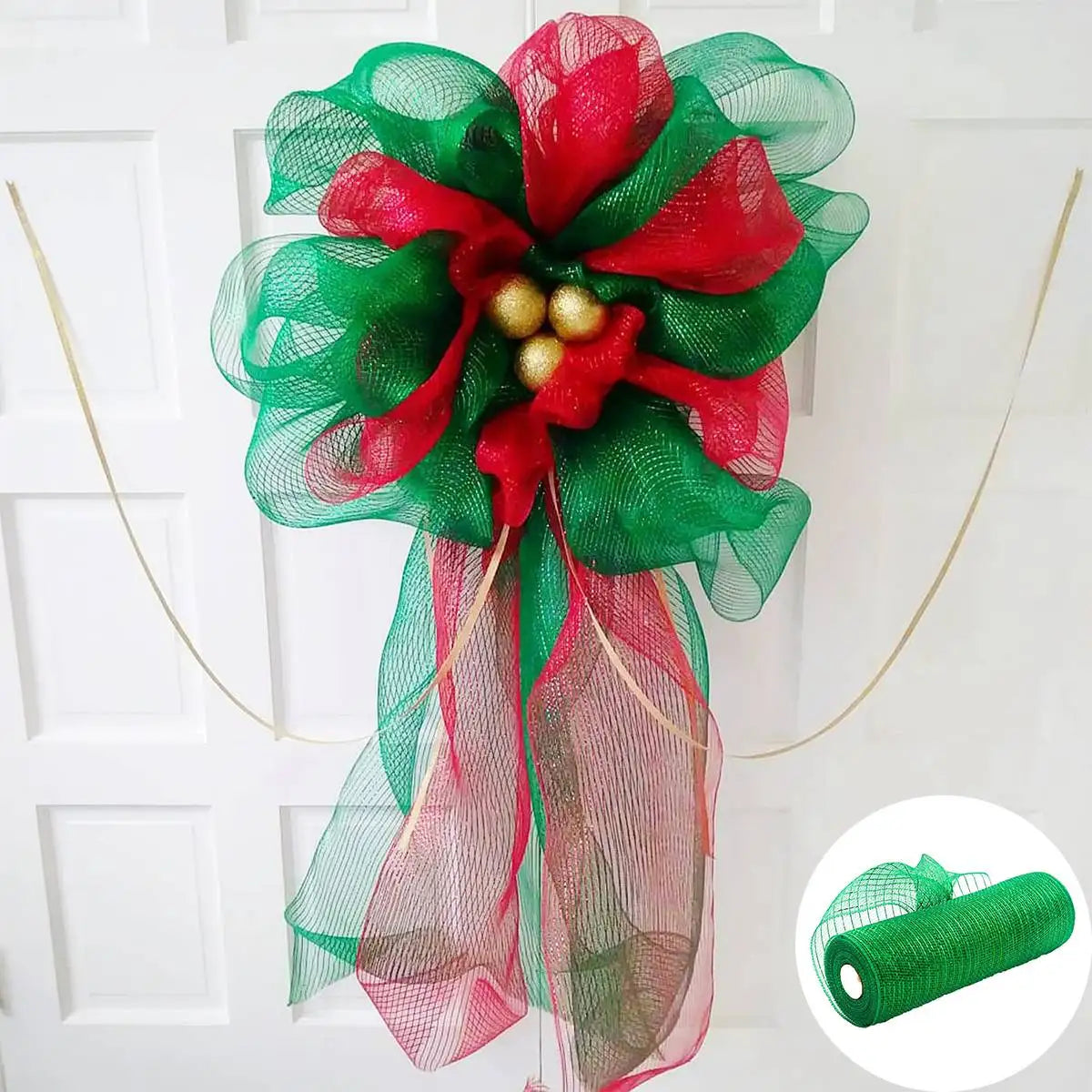 Rolo De Tecido De Malha De Natal Branco Decoração