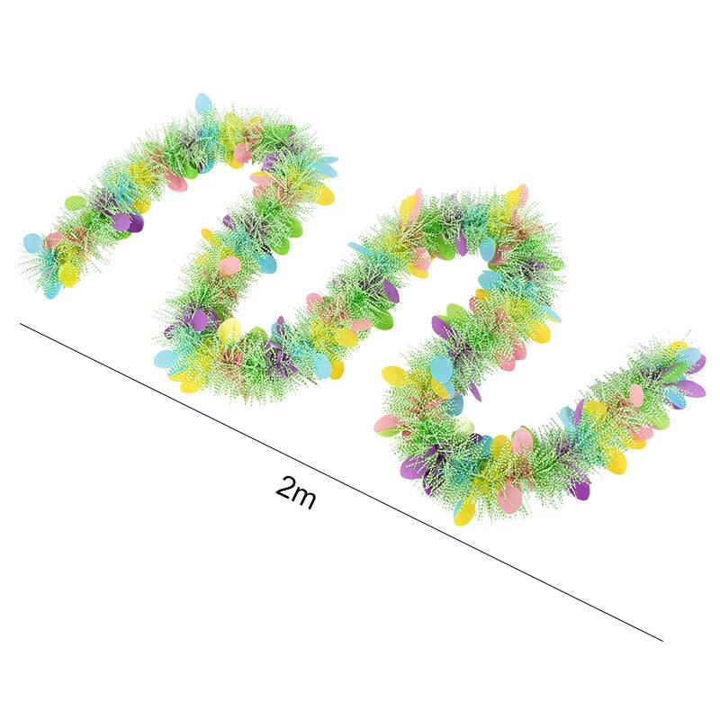 Guirlandas pendurado páscoa enfeites listra ornamento de páscoa decoração
