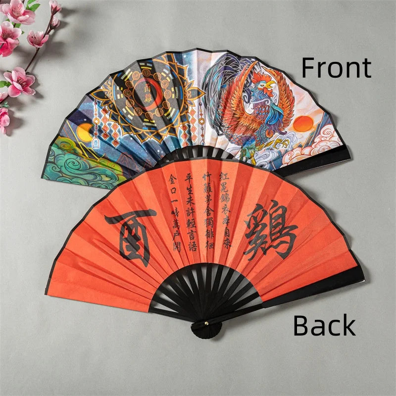Leque de mão chinês leque dobrável chinês decoração da cultura chinesa decoração retrô